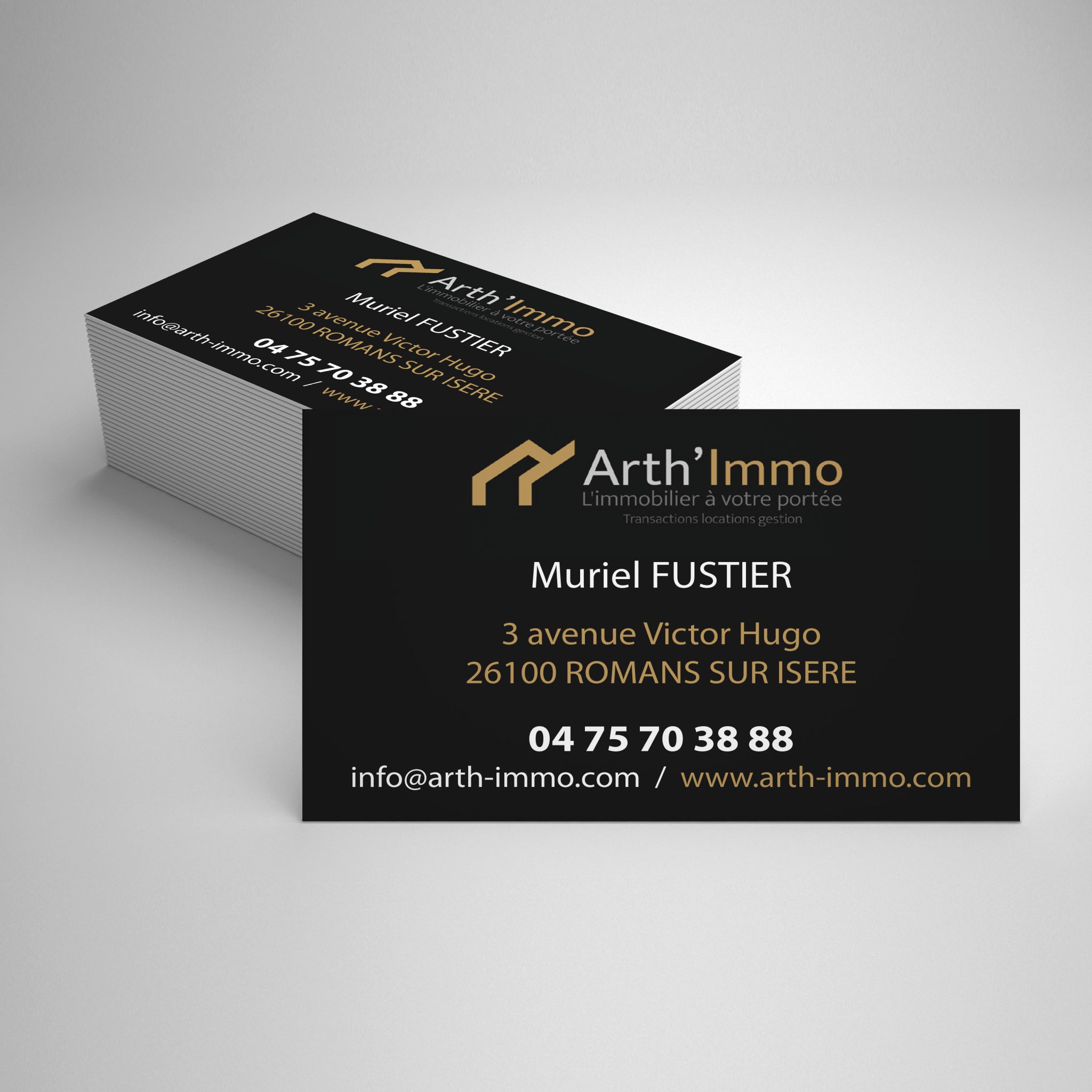 Cartes de visite : Arth'immo